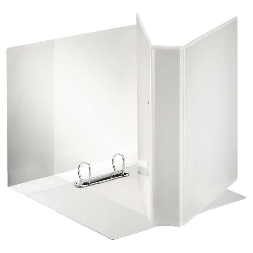 413041 Projektikansio valkoinen on laadukas ja monipuolinen 2-renkainen 42mm leveä kansio. Projektikansiossa on kirkas tasku etukannessa, takakannessa ja selässä. Kansion sisäpuolella on 98mm korkea vaakatasku.