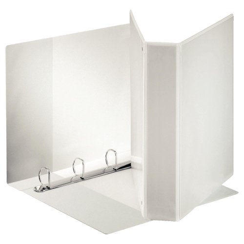 1602963 Projektikansio Esselte on 4-renkainen 76mm kokoinen valkoinen laadukas kansio. Projektikansiossa on 3 ulkotaskua ja 3 sisätaskua. Kansion kestävän combimekanismin maksimikapasiteetti on jopa 500 arkkia.