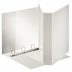 Projektikansio Esselte 4-renkainen a4 76mm combimekanismi 8-8-8 valkoinen