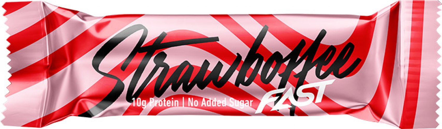 Proteiinipatukka FAST Strawboffee 45 g, hinta 2,54€