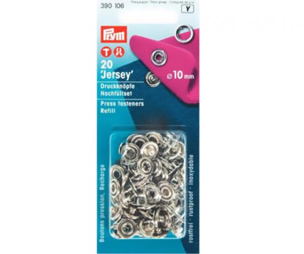 PRYM RENGASNEPPI 10MM TÄYTTÖPAKKAUS /20, hinta 9,12€