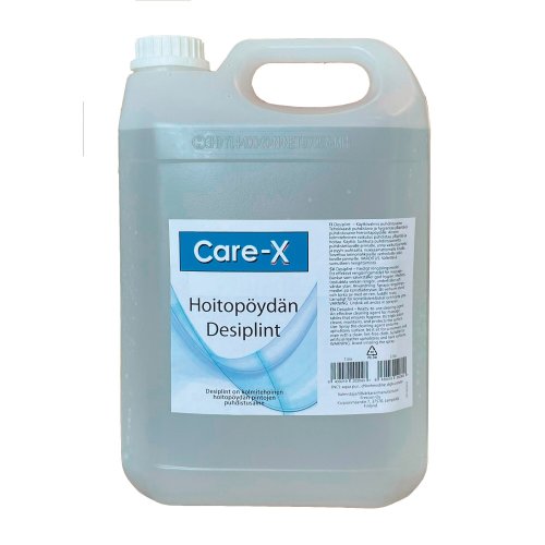 Puhdistusaine Care-x desiplint hoitopöydän 5l, hinta 29,97€