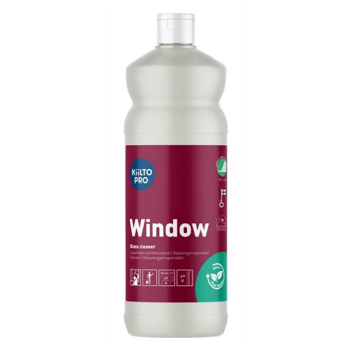 Puhdistusaine Lasipintojen Kiilto Pro Window 1L, hinta 11,64€