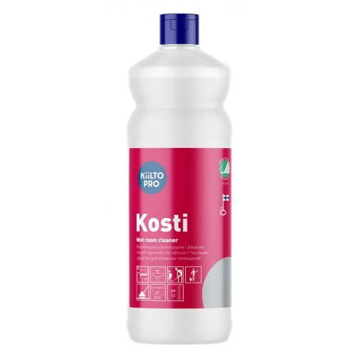 Puhdistusaine Märkätilojen Kiilto Pro Kosti 1L, hinta 8,92€