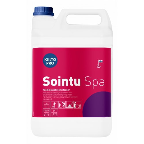 Puhdistusaine Märkätilojen Kiilto Pro Sointu Spa 5L, hinta 54,69€