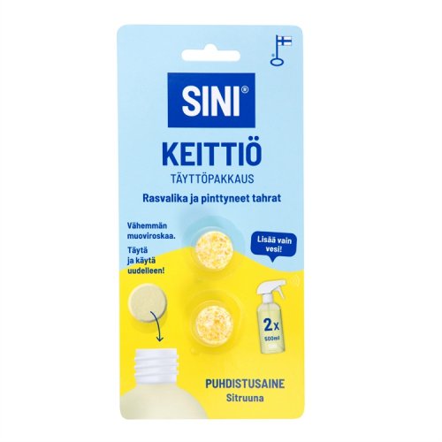 Puhdistustabletti Sini Keittiö täyttö 2 kpl, hinta 4,34€