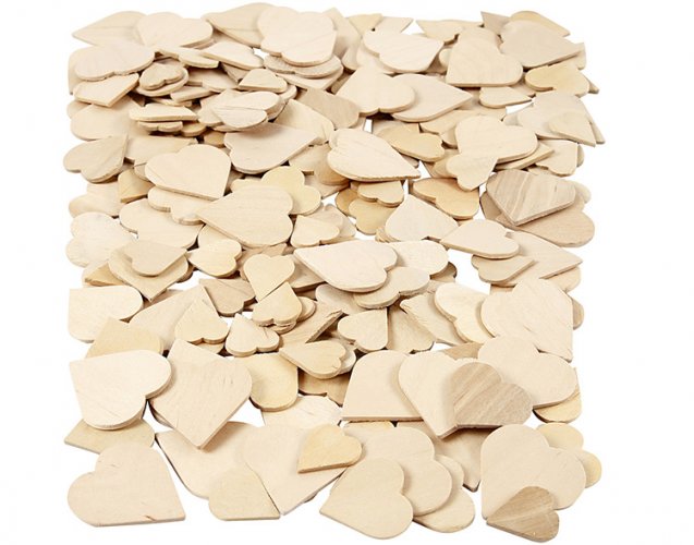 Puumosaiikki sydämet Creativ Company 18-30 mm /60, hinta 3,84€