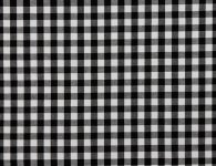 Puuvillakangas 150cm x 5m ruudut musta/valkoinen