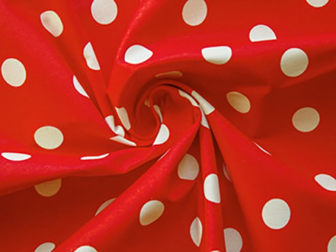 Puuvillakangas 150CMX5M PALLO PUNAINEN, hinta 45,59€