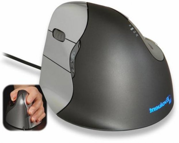 Pystyhiiri Evoluent V4 vasenkätiselle langallinen, hinta 129,21€