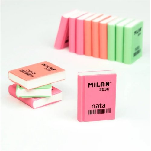 Pyyhekumi MILAN 2036 kirjanmuotoinen värilajitelma 36 kpl, hinta 23,21€