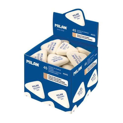 Pyyhekumi Milan 4045 valkoinen, hinta 0,18€