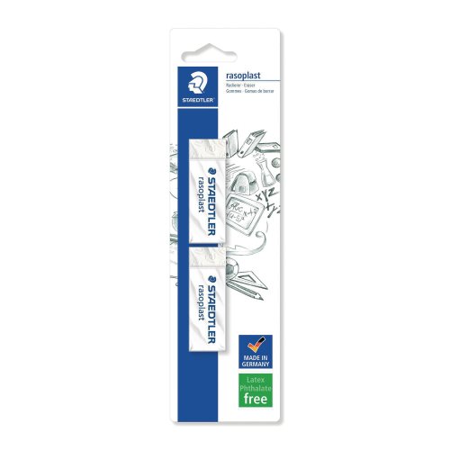 Pyyhekumi Staedtler rasoplast 526 b blisteri 2kpl, hinta 2,16€