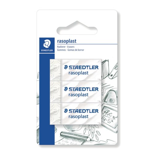 Pyyhekumi Staedtler rasoplast 526 b blisteri 3kpl, hinta 2,07€