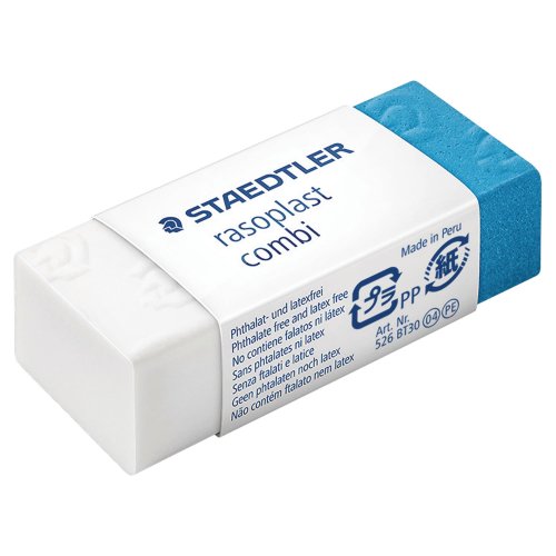 Pyyhekumi Staedtler rasoplast combi 526 bt, hinta 0,73€