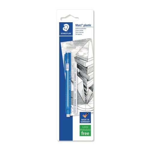 Pyyhekumikynä Staedtler mars plastic 52850 blisteri, hinta 4,12€