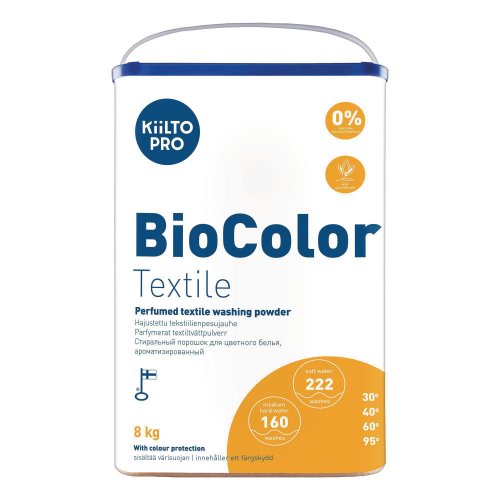 Pyykinpesujauhe Kiilto pro biocolor 8kg, hinta 64,32€