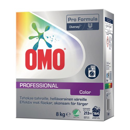 Pyykinpesujauhe Omo professional color 8 kg, hinta 52,53€