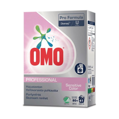 Pyykinpesujauhe Omo professional sensitive color hajusteeton 3kg, hinta 23,14€