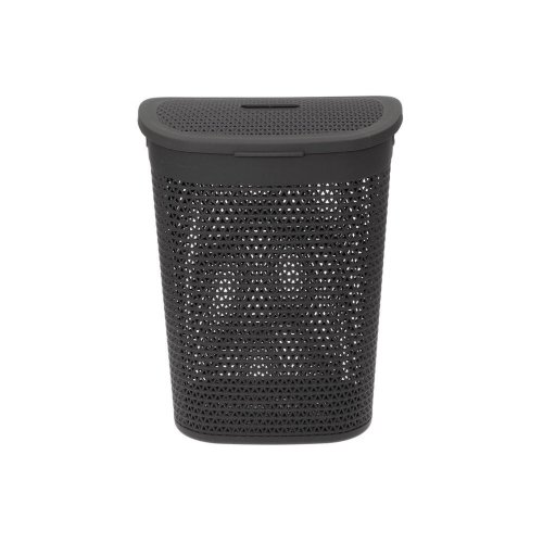 Pyykkikori kannella 60 l harmaa, hinta 35,46€
