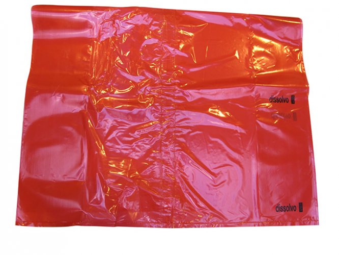 Pyykkisäkki 660x840mm punainen liukeneva 100kpl, hinta 116,73€