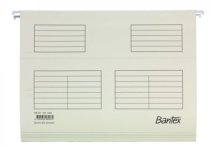 Riippukansio Bantex A4 valkoinen, hinta 0,82€