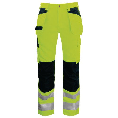 Riipputaskuhousut Projob 6531 high vis lk2 keltainen/musta d96, hinta 93,16€