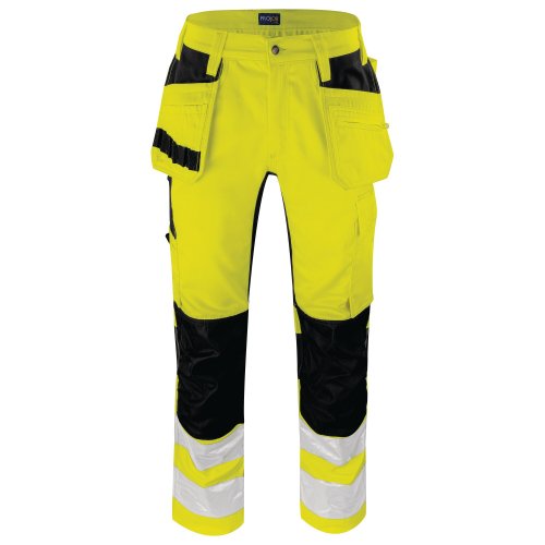 Riipputaskuhousut Projob 6570 high vis stretch lk2 keltainen/musta d104, hinta 109€