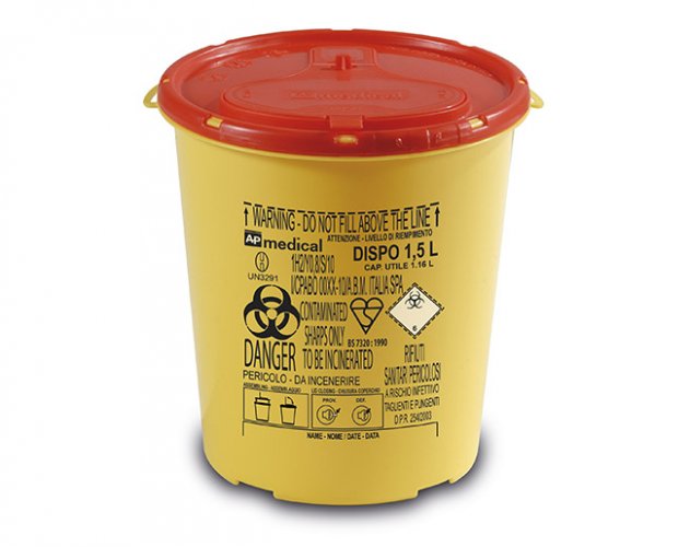 Riskijäteastia Dispo 1,5L, hinta 2,88€