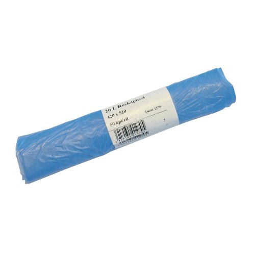 Roskapussi 420 x 520 x 0.012mm 20l sininen ohut 50kpl, hinta 1,91€