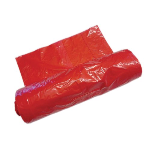 Roskapussi 500x700x0,02mm 30l punainen 50kpl, hinta 5,85€