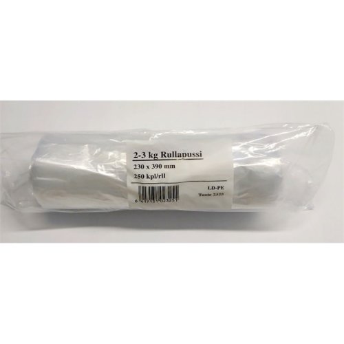 Rullapussi 2-3 kg 250 kpl, hinta 4,92€