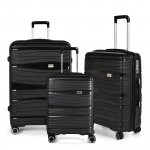 Rw travel alfrida matkalaukkusetti, musta