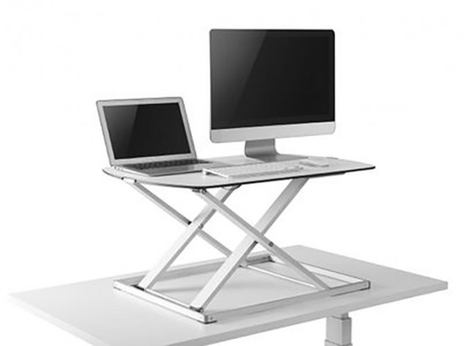 Säädettävä Pöytätaso GetUpDesk Free 79,5 x 56 cm valkoinen, hinta 286,11€