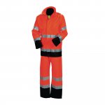 Sadetakki Ja Housut Priha 4309 huomio oranssi/musta m