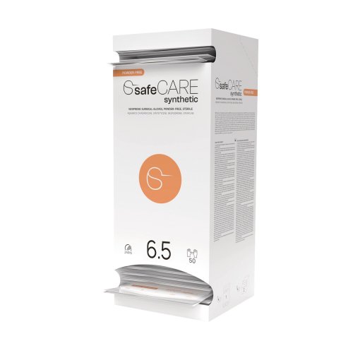 Leikkauskäsineet Safecare synteettinen steriili 6.5 50kpl, hinta 106,01€