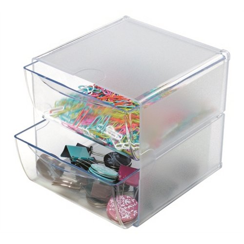 Säilytyskuutio Deflecto 2 vetolaatikkoa 152 x 152 x 184 mm, hinta 17,98€