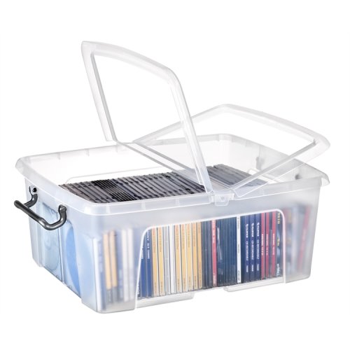 Säilytyslaatikko kannellinen CEP Strata 24L kirkas, hinta 20,01€