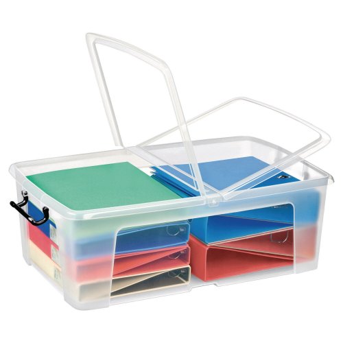 Säilytyslaatikko Strata hw675 storemaster kannella kirkas 50l, hinta 40,30€