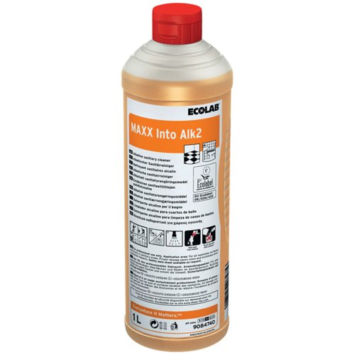Saniteettitilojen Puhdistusaine Ecolab maxx into alk2 1l, hinta 14,19€