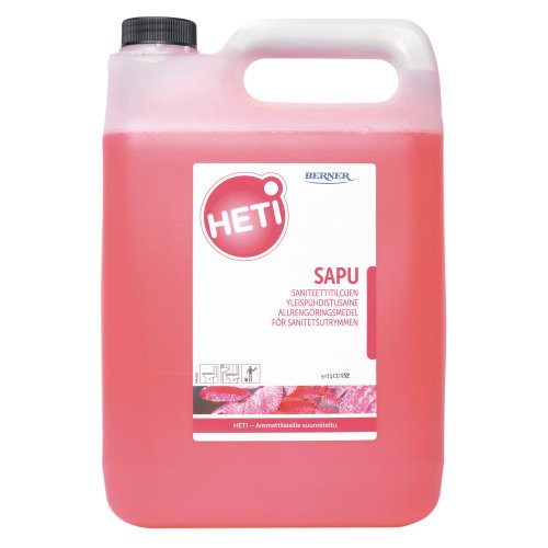 Saniteettitilojen Puhdistusaine Heti sapu 5l, hinta 34,02€
