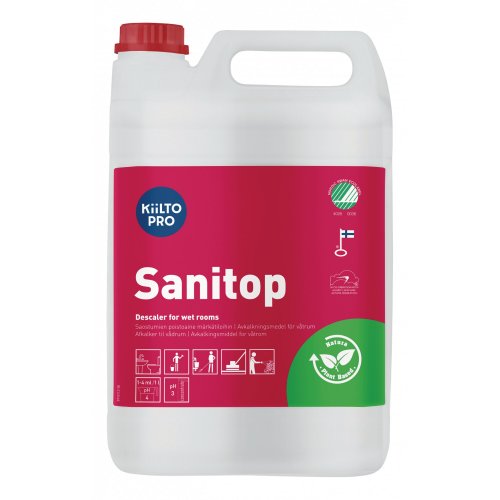 Saniteettitilojen Puhdistusaine Kiilto sanitop 5l, hinta 70,21€