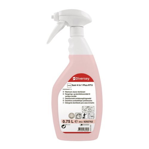 Saniteettitilojen Puhdistusaine Taski sani 4 in 1 plus käyttövalmis 750ml, hinta 34,68€