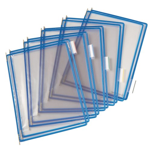 158538 Kehys sininen Tarifold läpinäkyvä 10 kpl pakkauksessa on laadukas lisätasku Tarifold selailutelineeseen. Lisätaskun kehys on metallilankavahvistuksella. Katso selailutelineitä verkkokaupastamme!