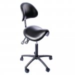 Satulatuoli Lenni nahka musta