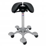 Satulatuoli Salli swing nahka musta