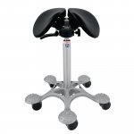 Satulatuoli Salli swingfit nahka musta