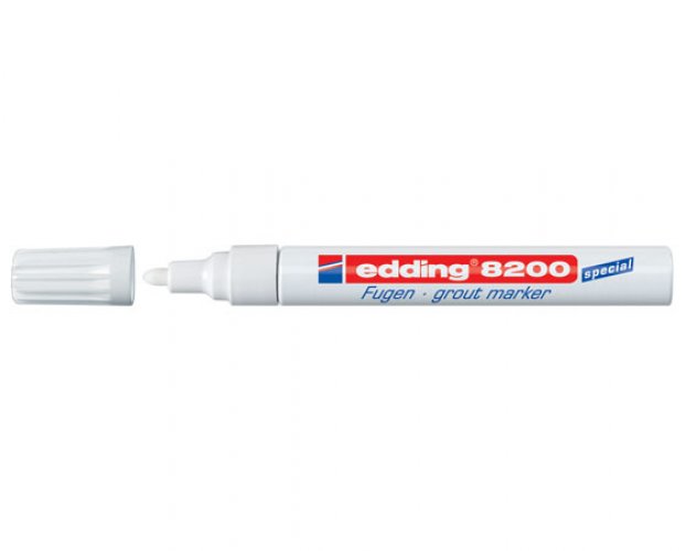 Saumaustussi Edding 8200 permanent 2-4 mm valkoinen, hinta 4,48€