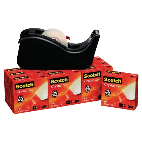 Teippi Scotch® crystal 19mm x 33m 10kpl, hinta 36,46€