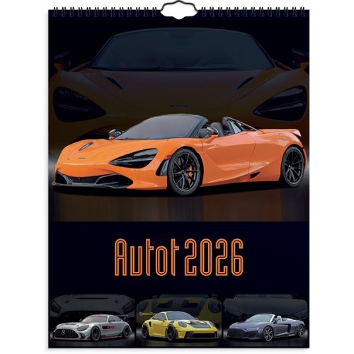 Seinäkalenteri 2026 Autot, hinta 14,40€